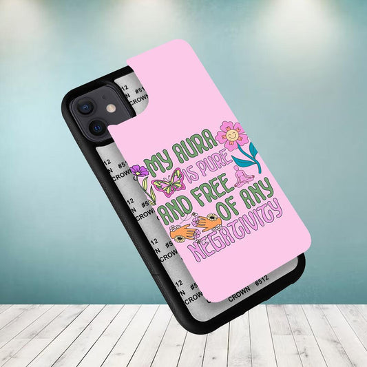 Aura Is Pure Glossy Metal Case Cover For iPhone - ShopOnCliQ