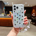 Aurora Shine Printed Phone Case – Random Print with Charm
