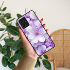 Awesome Purple Floral Glossy Customised Metal Case Cover For Motorola - ShopOnCliQ