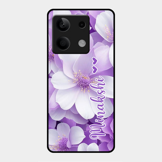 Awesome Purple Floral Glossy Customised Metal Case Cover For Redmi ShopOnCliQ