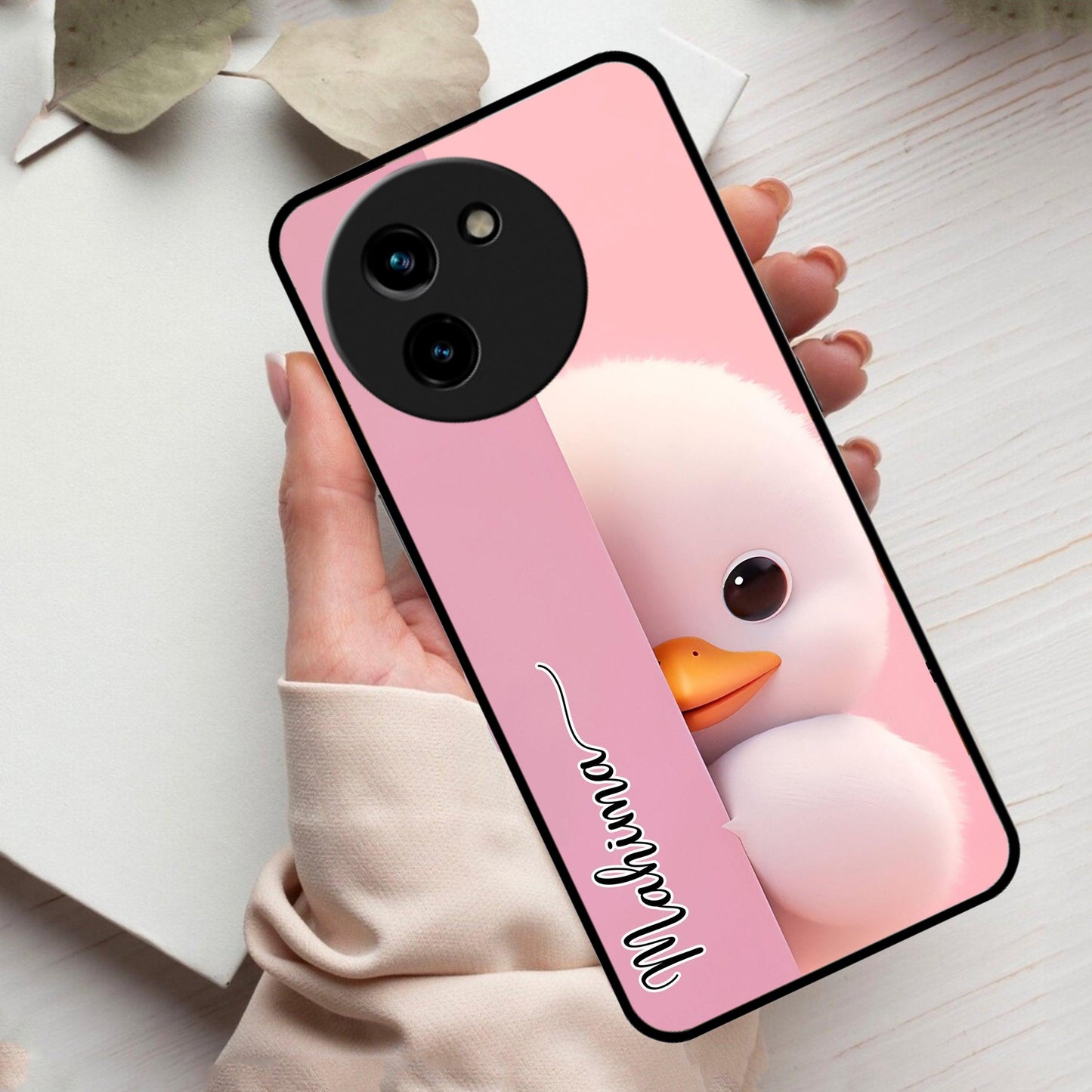 Baby Duck Glossy Metal Case Cover For Vivo