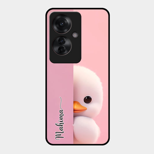 Baby Duck Glossy Metal Case Cover For Oppo