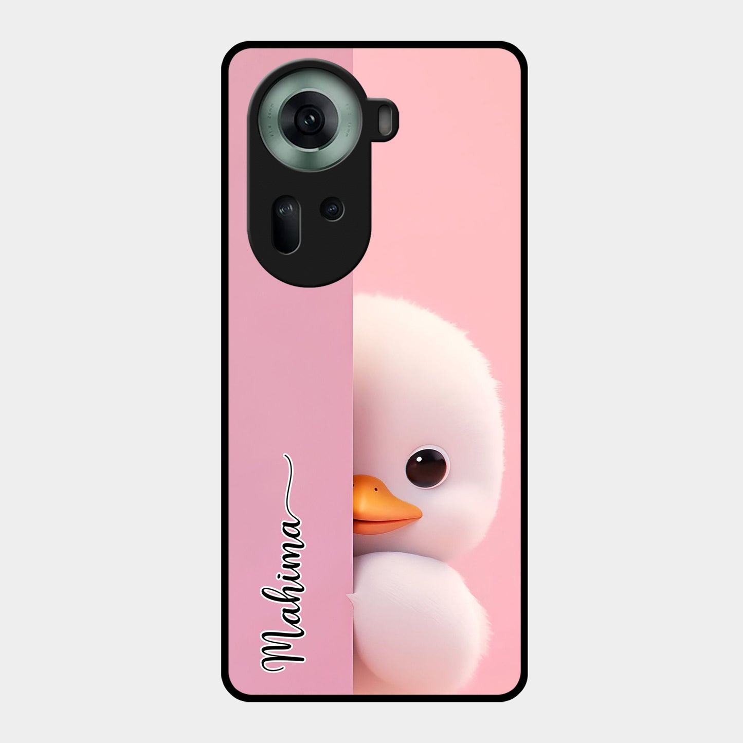 Baby Duck Glossy Metal Case Cover For Oppo