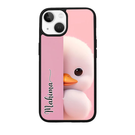 Baby Duck Glossy Metal Case Cover For iPhone