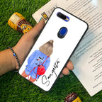 Bag Girl Customize Name Glass Case For Oppo - ShopOnCliQ