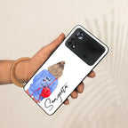 Bag Girl Customize Name Glass Case For Poco - ShopOnCliQ