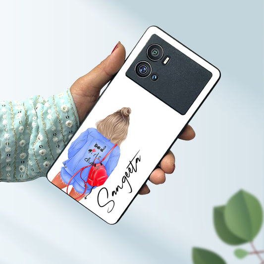 Bag Girl Customize Name Glass Case For Vivo ShopOnCliQ