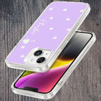 Be Loved Customize Transparent Silicon Case Purple For Oppo Reno 12 Pro 5G