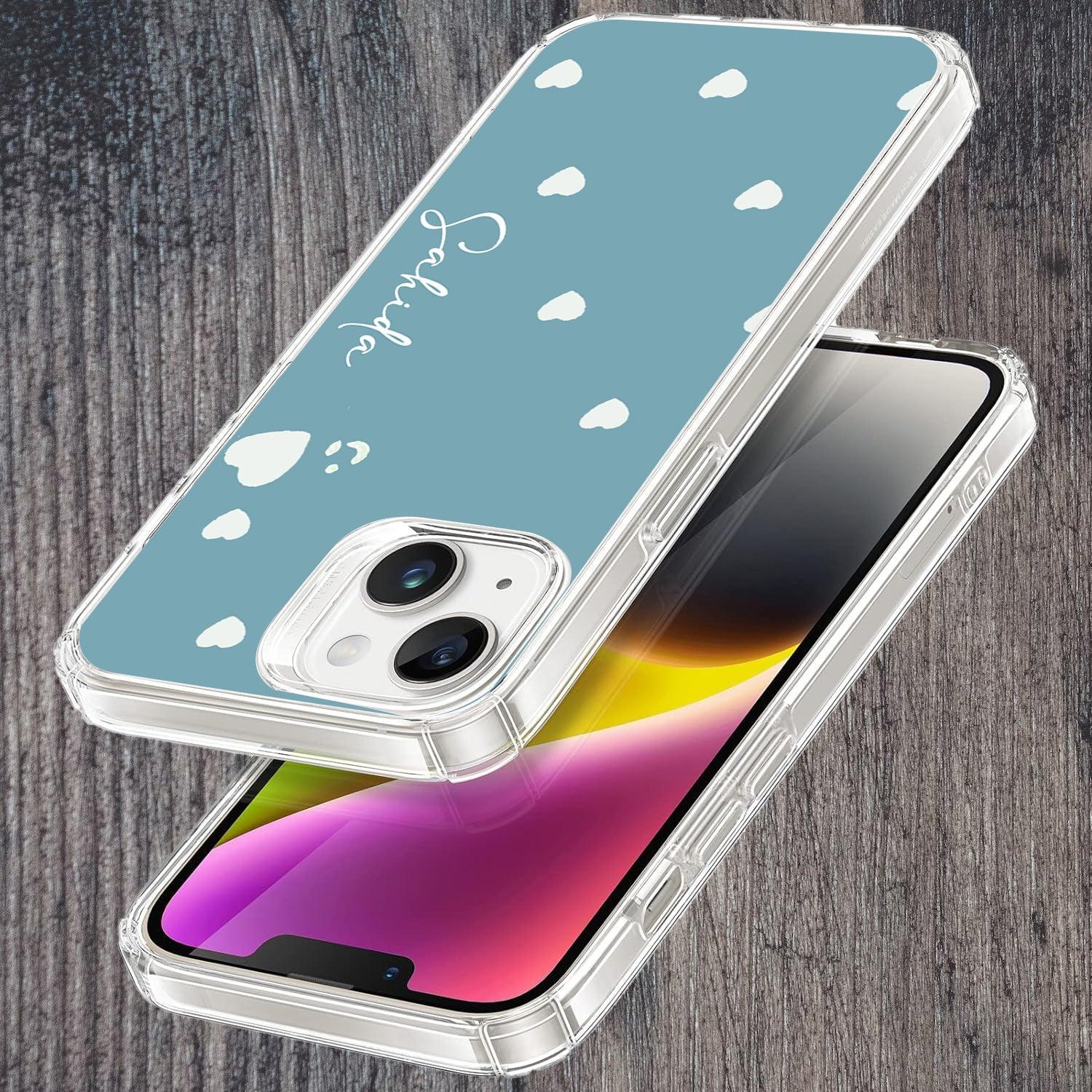 Be Loved Customize Transparent Silicon Case Sky Blue For Oppo A16