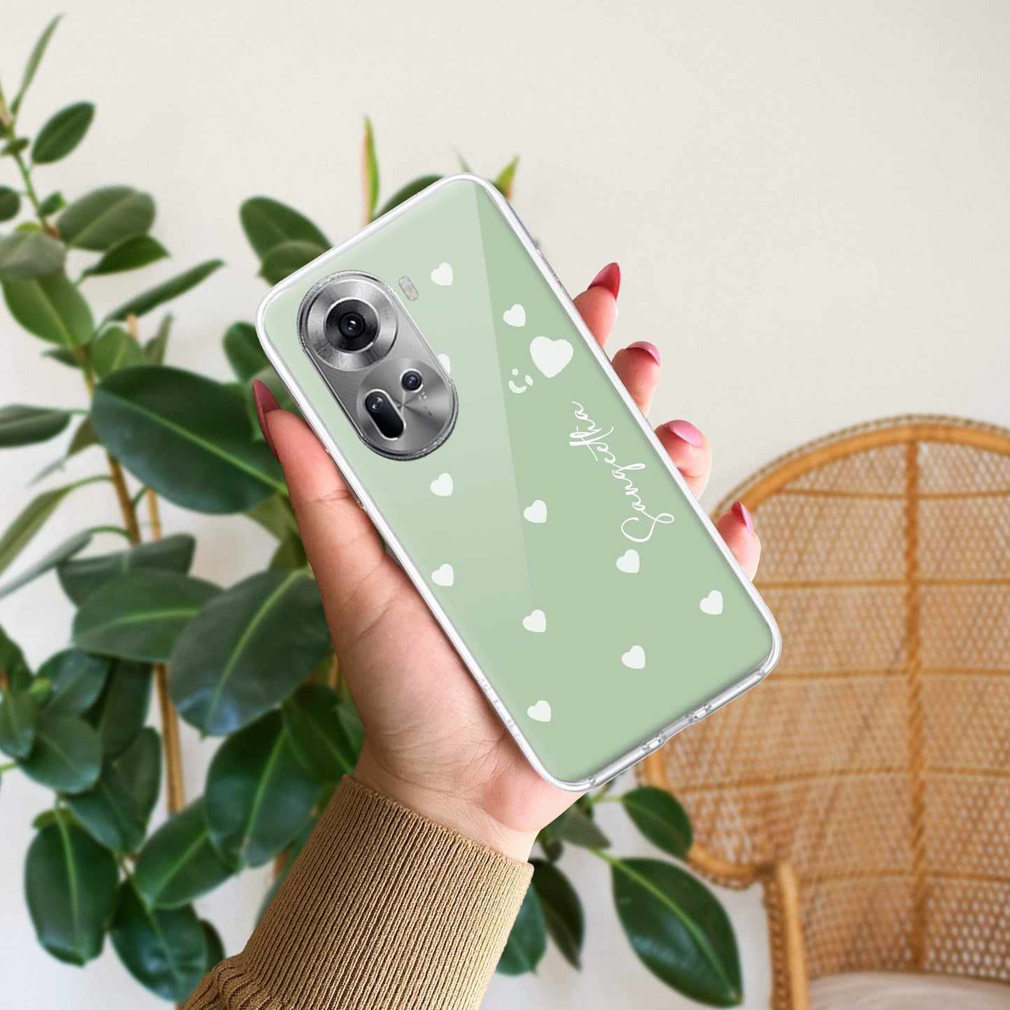 Be Loved Customize Transparent Silicon Case Mint Green For Oppo ShopOnCliQ