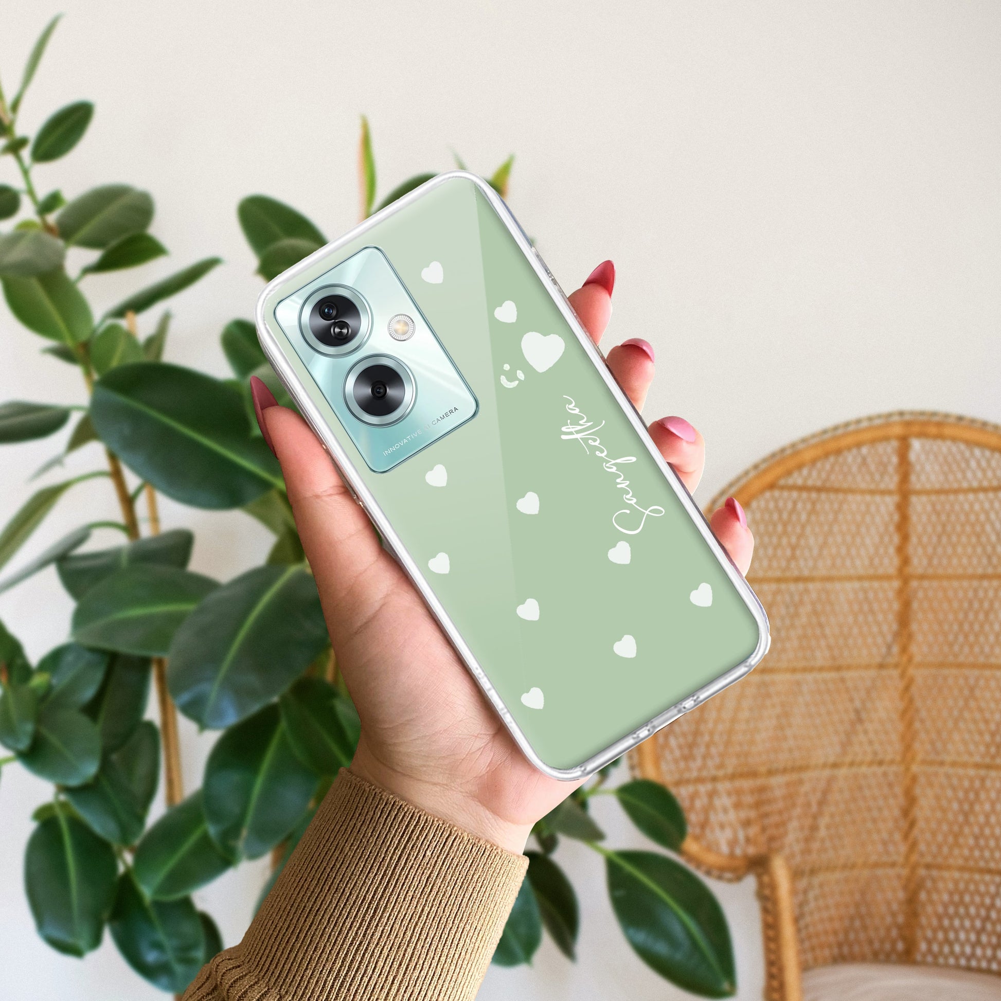 Be Loved Customize Transparent Silicon Case Mint Green For Oppo ShopOnCliQ