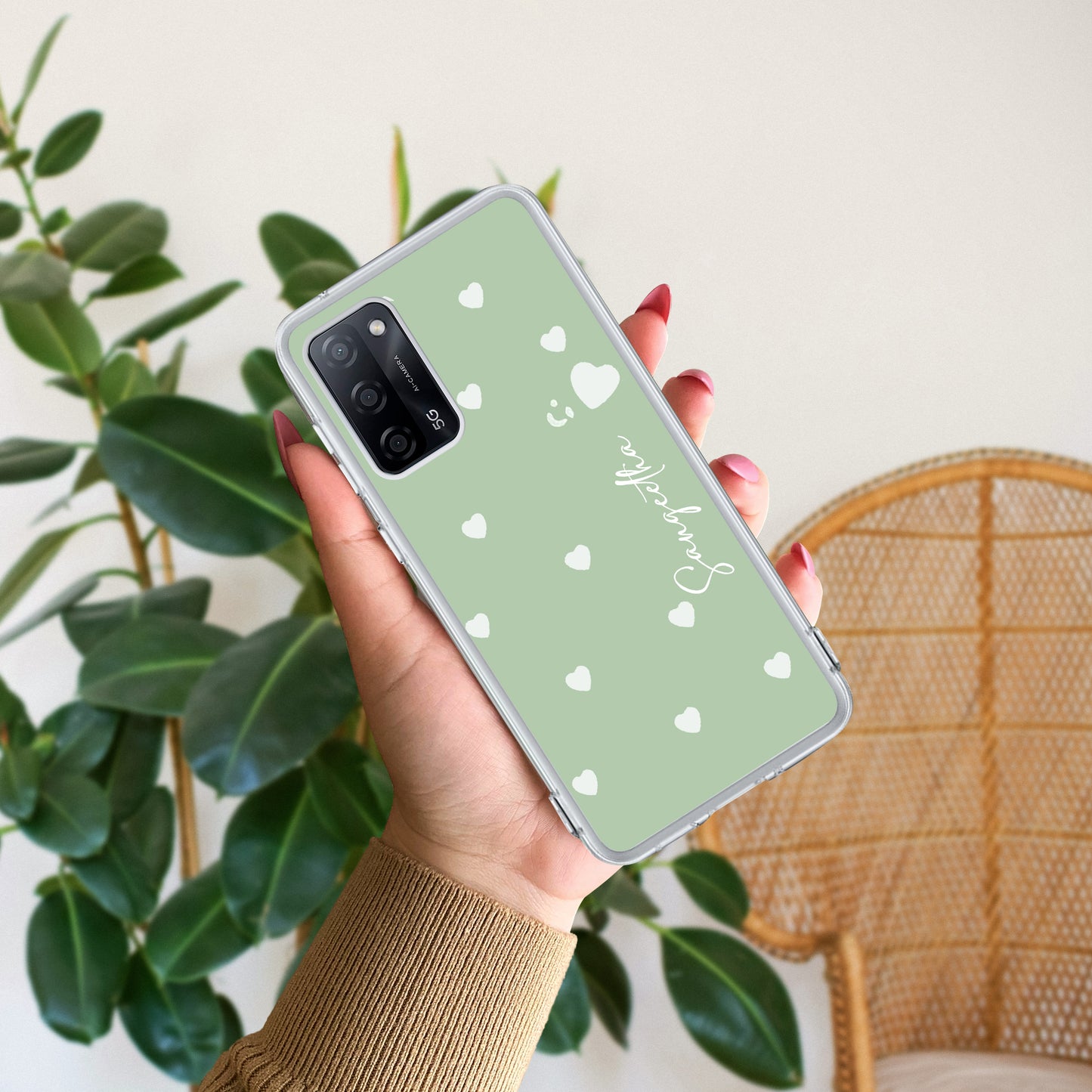 Be Loved Customize Transparent Silicon Case Mint Green For Oppo ShopOnCliQ