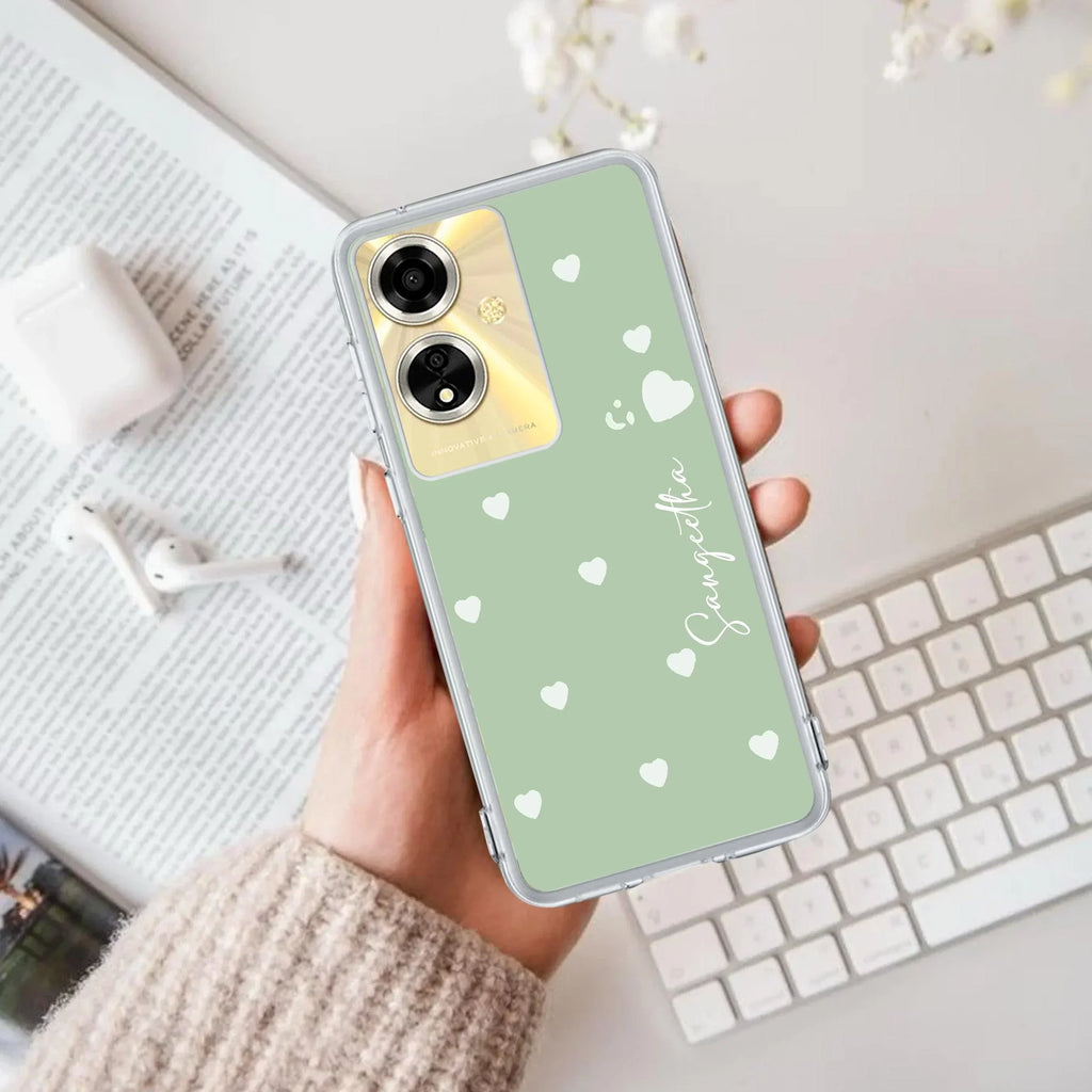 Be Loved Customize Anti Yellow Case Mint Green For Oppo A59 5G