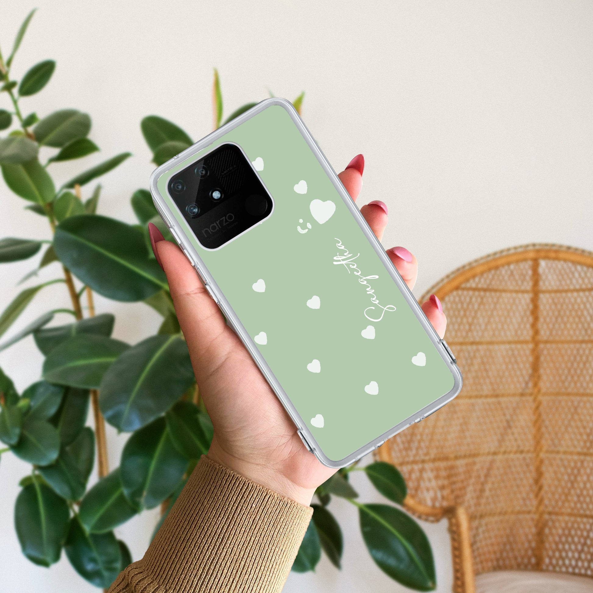 Be Loved Customize Transparent Silicon Case Mint Green For Realme/Narzo ShopOnCliQ