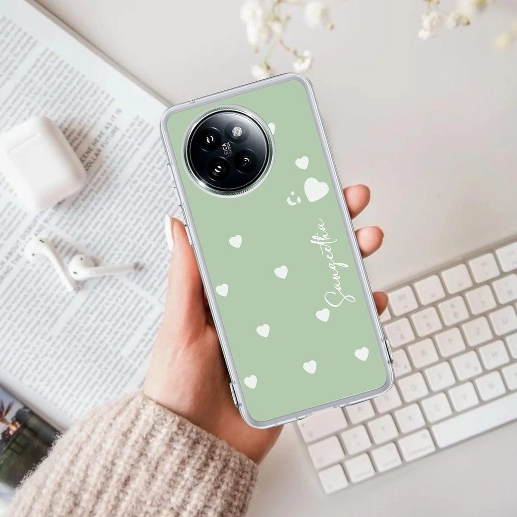 Be Loved Customize Transparent Silicon Case Mint Green For Redmi Note 11T 5G
