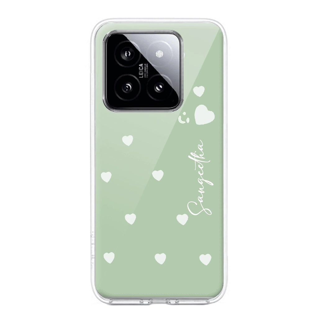 Be Loved Customize Transparent Silicon Case Mint Green For Redmi Note 11 Pro / Redmi Note 11 Pro Plus 5G