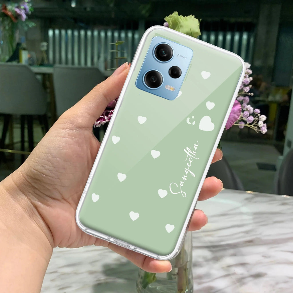 Be Loved Customize Transparent Silicon Case Mint Green For Redmi Note 10 / 10S