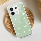 Be Loved Customize Transparent Silicon Case Mint Green For Redmi Note 9 Pro / Redmi Note 9 Pro Max / Redmi Note 10 lite