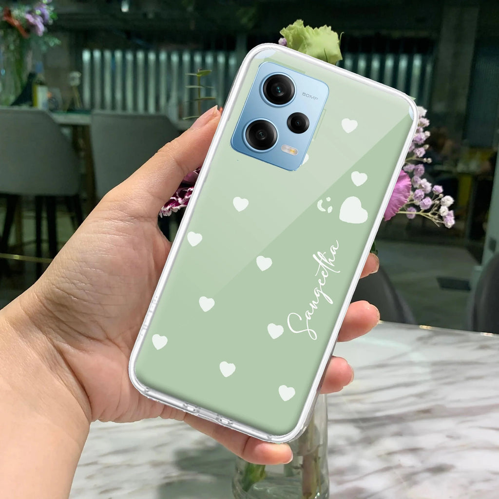Be Loved Customize Transparent Silicon Case Mint Green For Redmi Note 14 5G