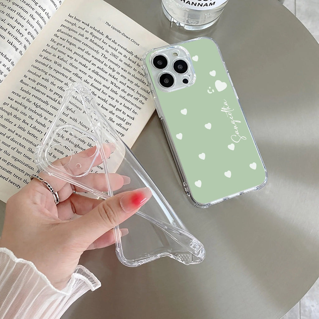 Be Loved Customize Transparent Silicon Case Mint Green For Samsung Galaxy A05s 5G
