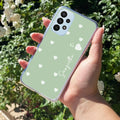 Be Loved Customize Transparent Silicon Case Mint Green For Samsung Galaxy A32 4G