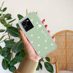 Be Loved Customize Transparent Silicon Case Mint Green For Vivo Y35
