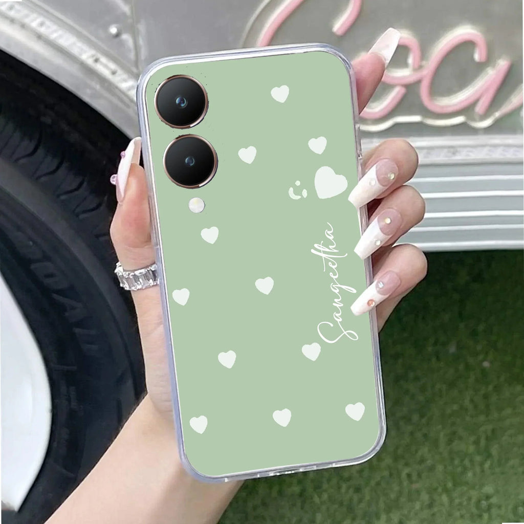 Be Loved Customize Transparent Silicon Case Mint Green For Vivo X200 Pro 5G