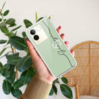 Be Loved Customize Transparent Silicon Case Mint Green For Vivo X60 Pro