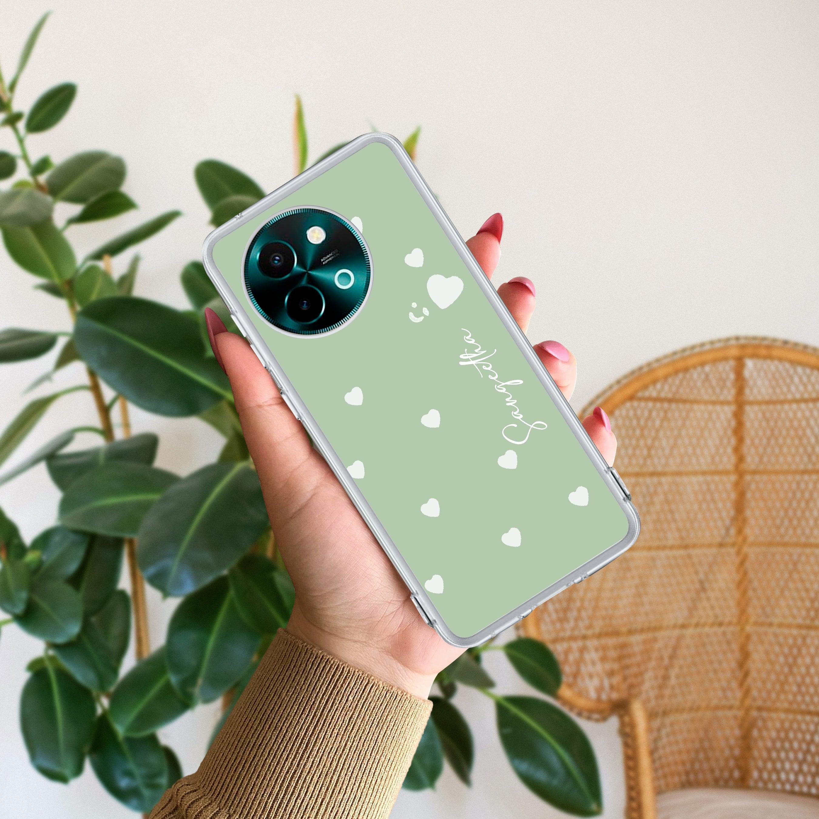 Be Loved Customize Transparent Silicon Case Mint Green For Vivo Y58 5G