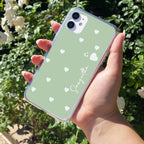 Be Loved Customize Transparent Silicon Case Mint Green For iPhone 14 Pro
