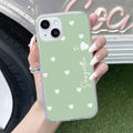Be Loved Customize Transparent Silicon Case Mint Green For iPhone 13 Mini