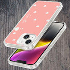 Be Loved Customize Transparent Silicon Case Peach For Motorola Edge 50 Pro