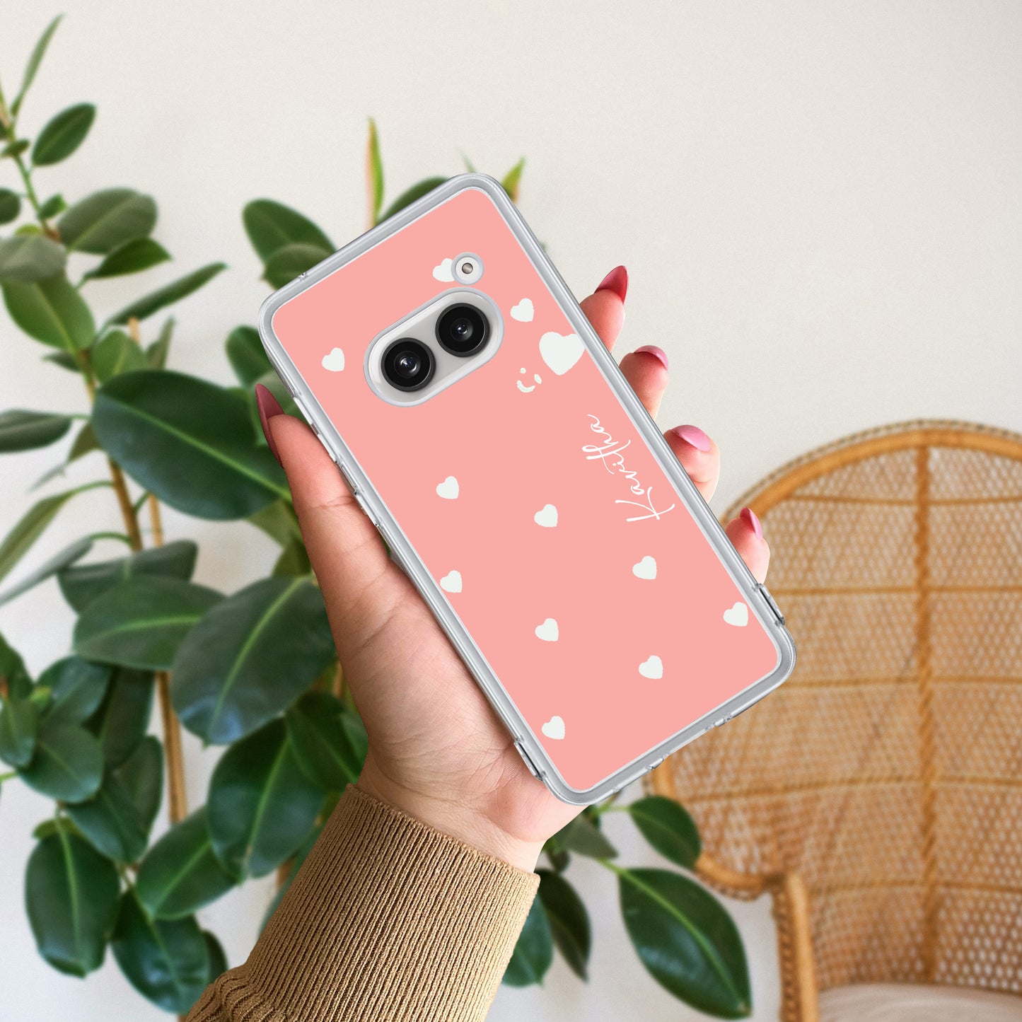 Be Loved Customize Transparent Silicon Case Peach For Nothing - ShopOnCliQ