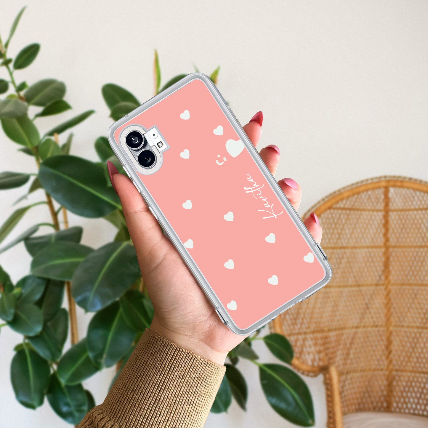 Be Loved Customize Transparent Silicon Case Peach For Nothing - ShopOnCliQ