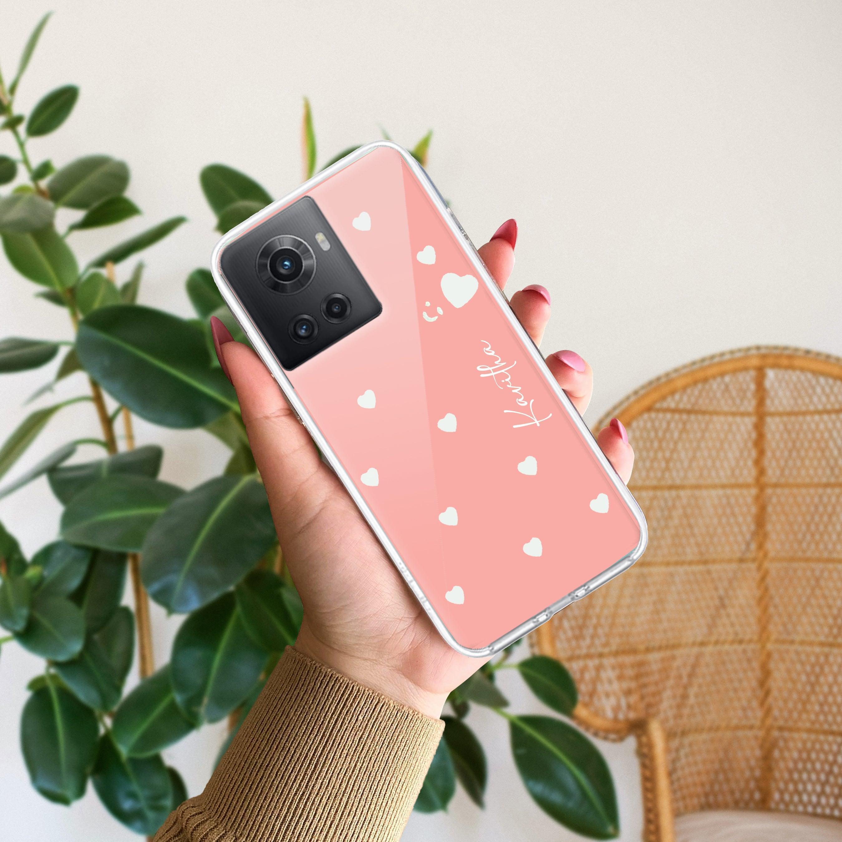 Be Loved Customize Transparent Silicon Case Peach For OnePlus
