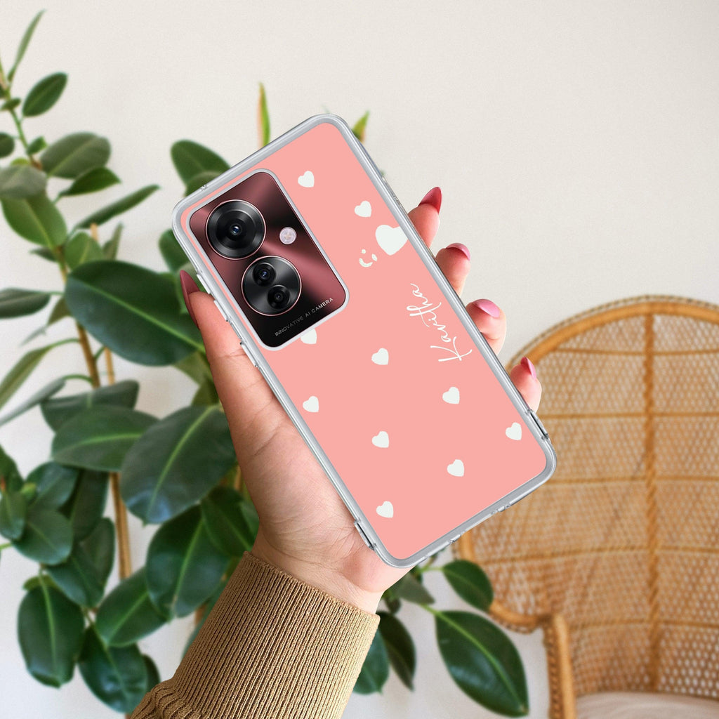 Be Loved Customize Anti Yellow Case Peach For Oppo F25 Pro 5G