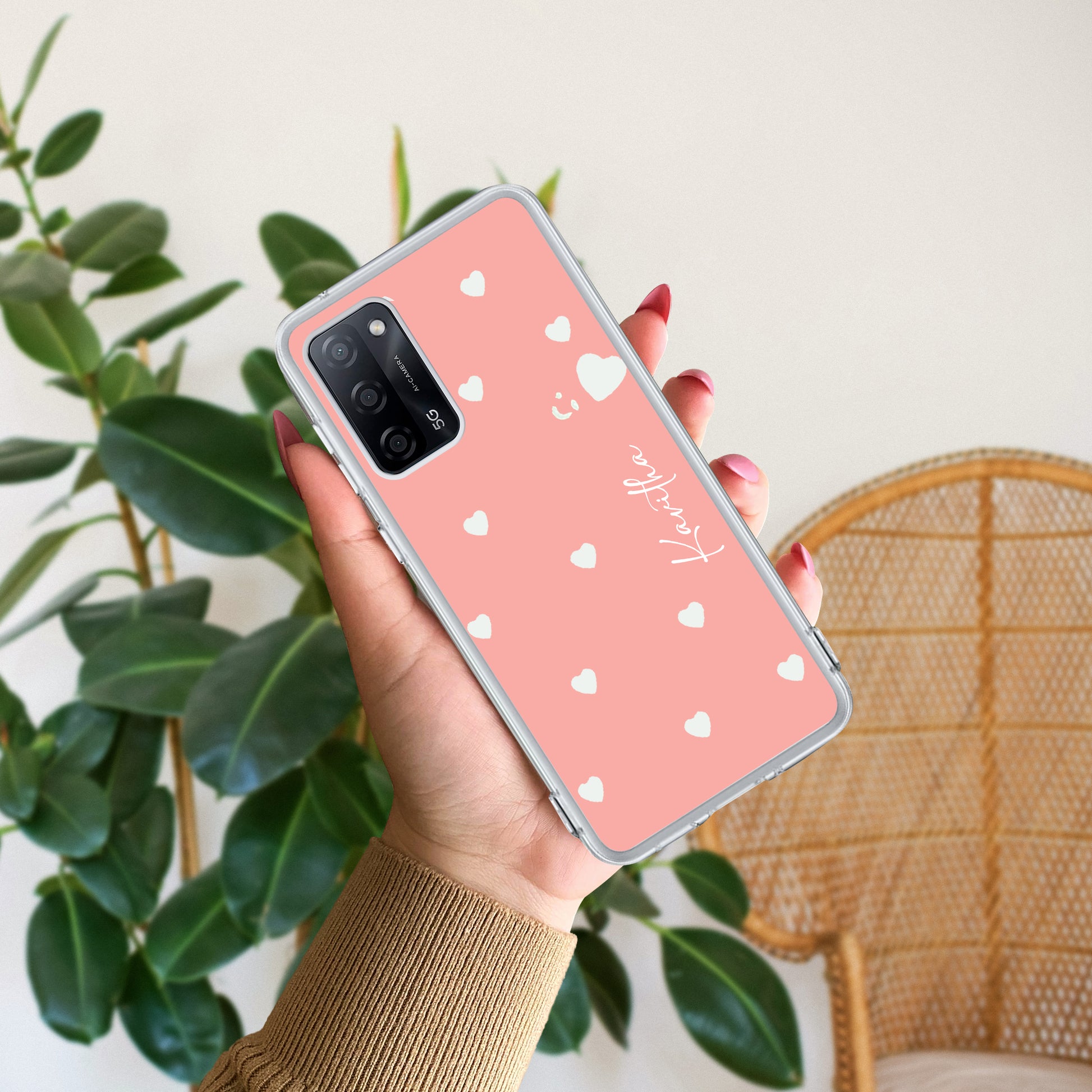 Be Loved Customize Transparent Silicon Case Peach For Oppo ShopOnCliQ