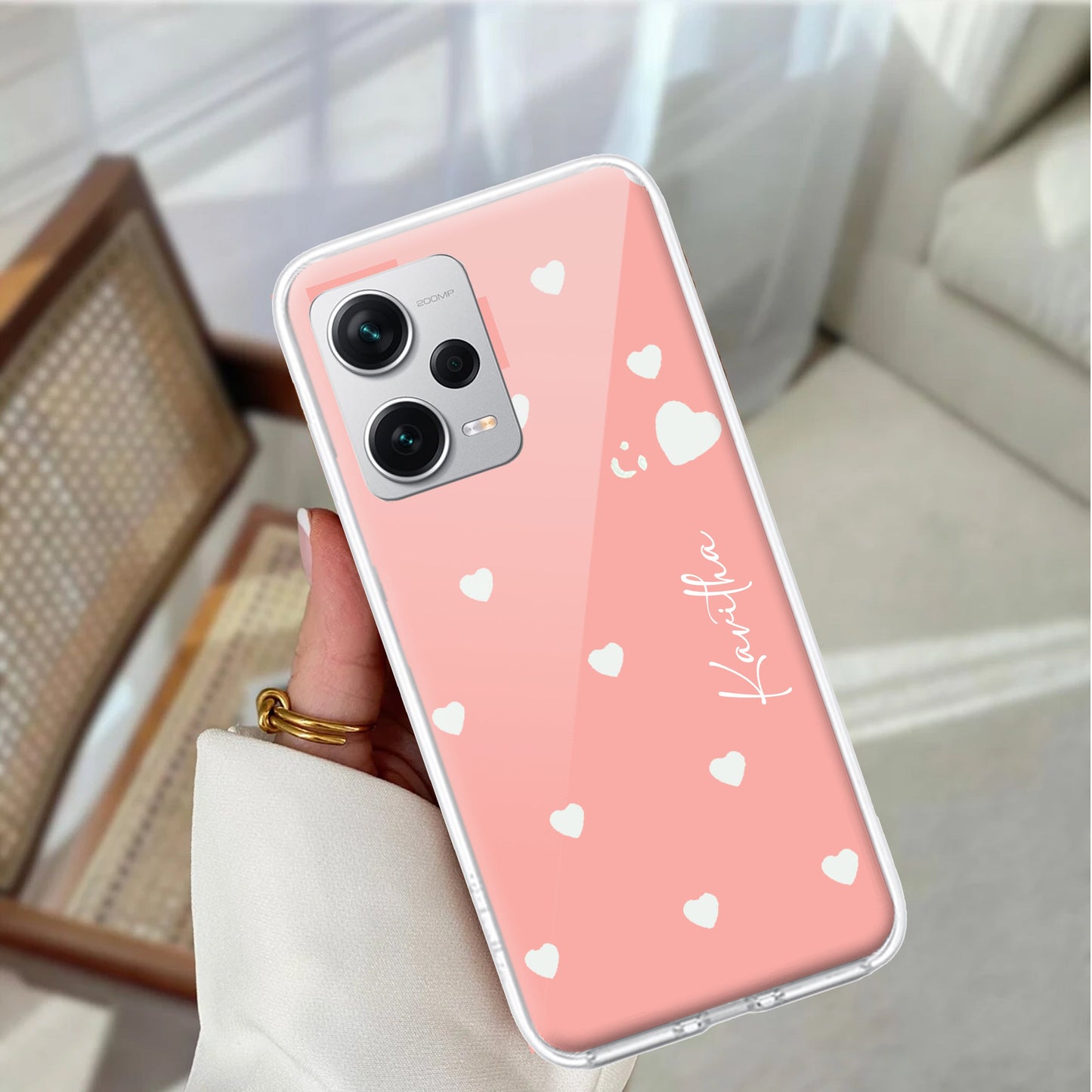 Be Loved Customize Transparent Silicon Case Peach For Redmi/Xiaomi ShopOnCliQ