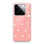 Be Loved Customize Transparent Silicon Case Peach For Xiaomi 14 5G