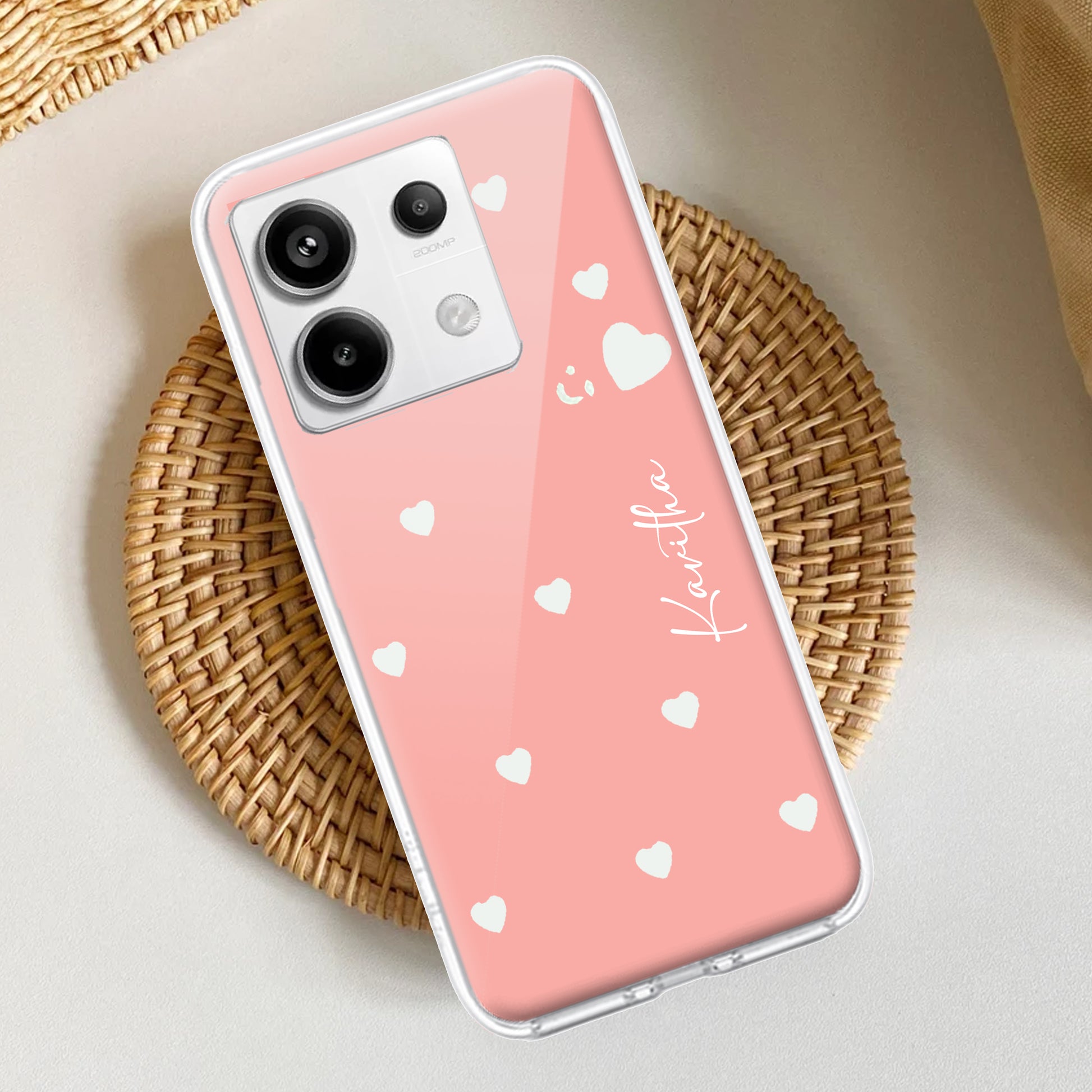 Be Loved Customize Transparent Silicon Case Peach For Redmi/Xiaomi ShopOnCliQ