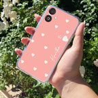 Be Loved Customize Transparent Silicon Case Peach For Samsung Galaxy A72