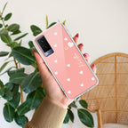 Be Loved Customize Transparent Silicon Case Peach For Vivo V23 5G