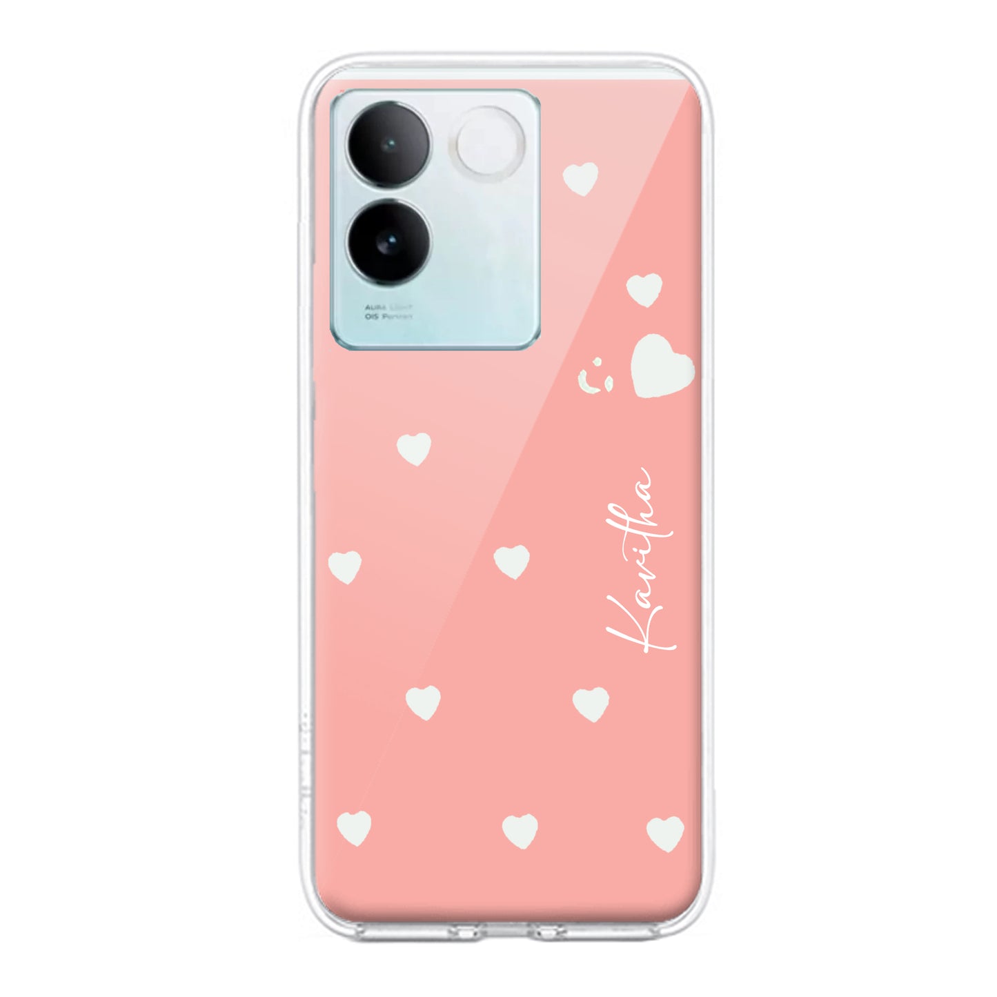 Be Loved Customize Transparent Silicon Case Peach For iQOO ShopOnCliQ