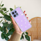 Be Loved Customize Anti Yellow Case Purple For Motorola Edge 50 Pro