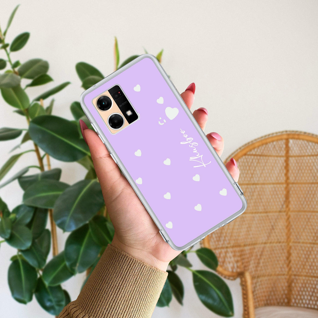Be Loved Customize Anti Yellow Case Purple For Oppo F21 Pro (4G)