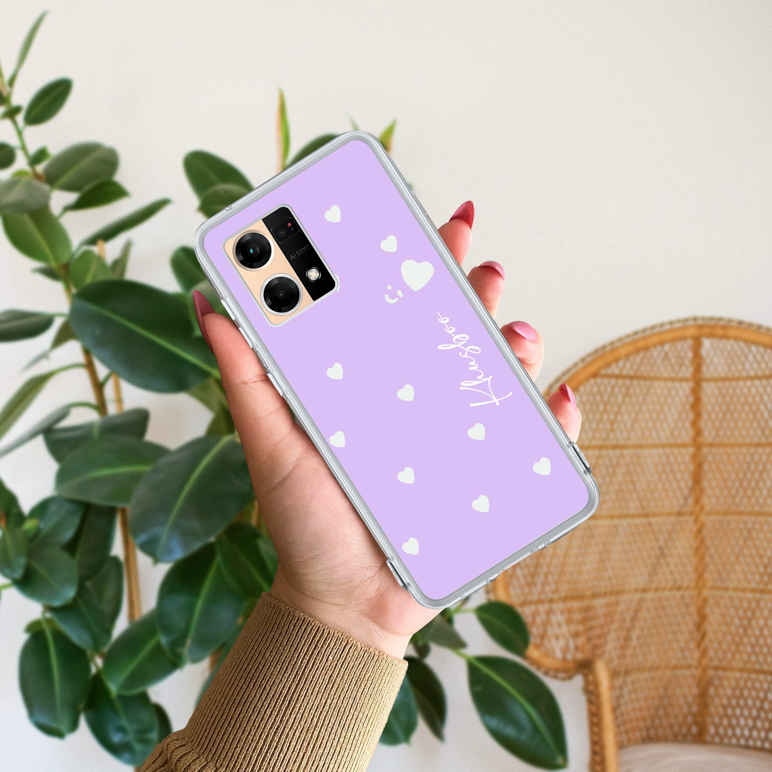 Be Loved Customize Anti Yellow Case Purple For Oppo F21 Pro (4G)