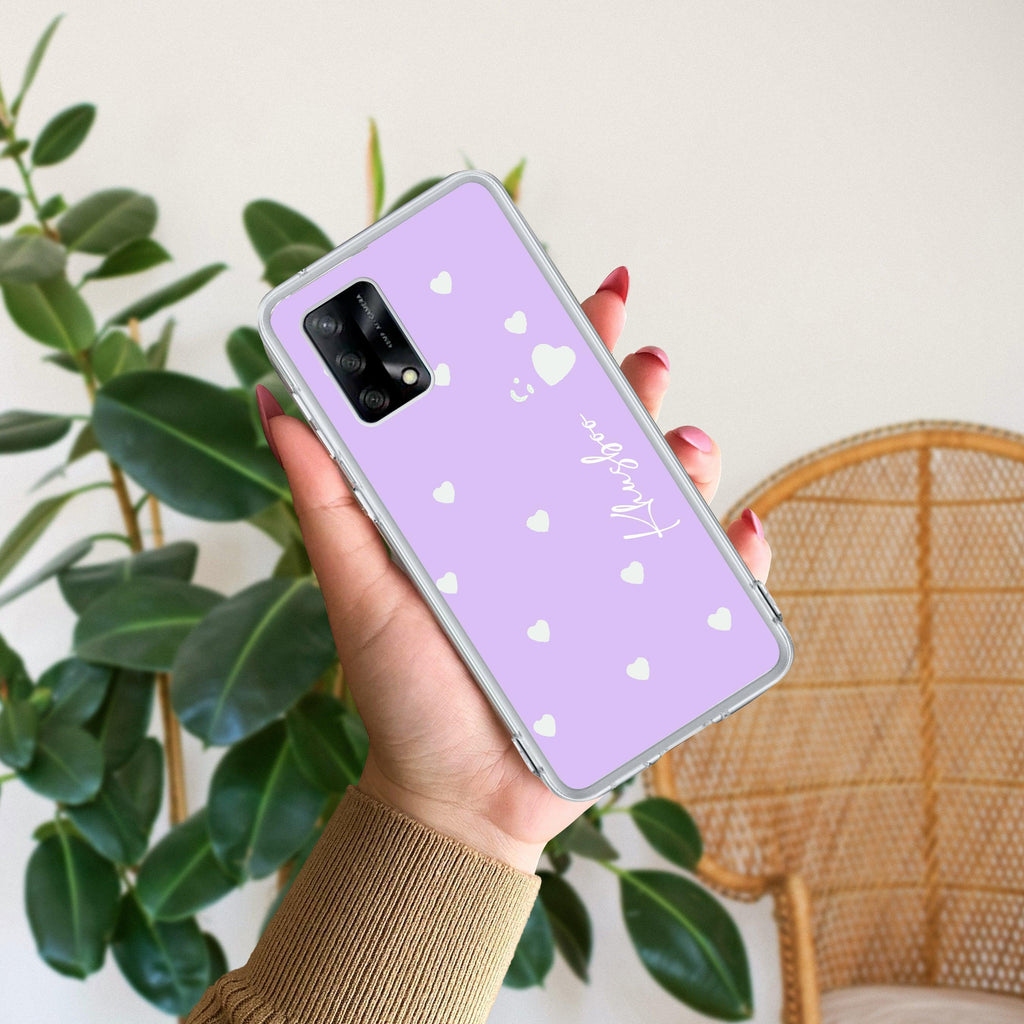 Be Loved Customize Anti Yellow Case Purple For Oppo F19 / Oppo F19s