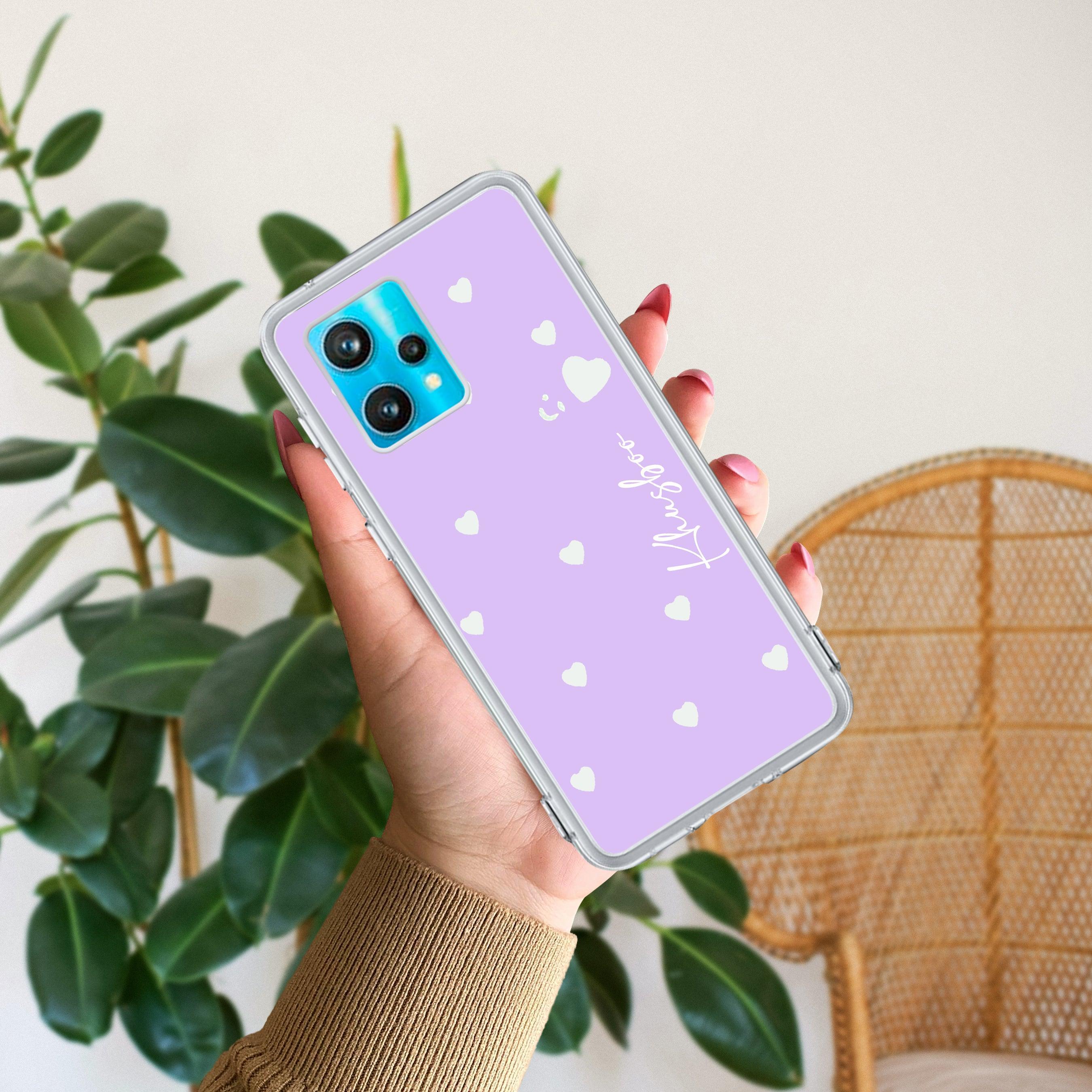 Be Loved Customize Anti Yelllow Case Purple For Realme 9 Pro Plus 5G / Realme Narzo 50 Pro (5G) / Realme 9 4G