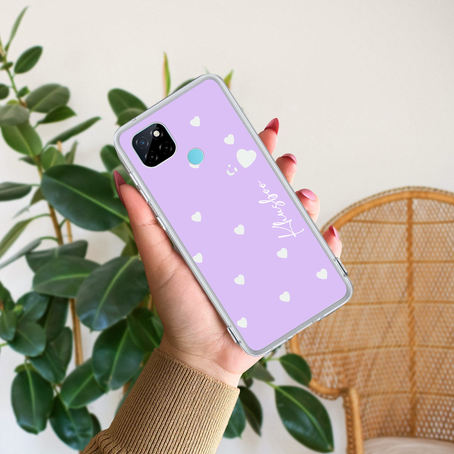 Be Loved Customize Transparent Silicon Case Purple For Realme/Narzo - ShopOnCliQ