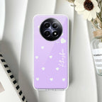 Be Loved Customize Transparent Silicon Case Purple For Realme Narzo 30A / Realme C12 / Realme Narzo 20